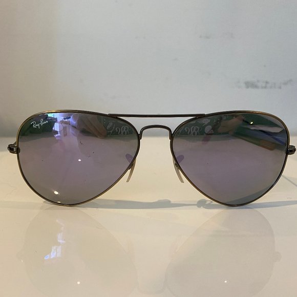 Purple Reflective Ray Bans - Picture 6 of 7